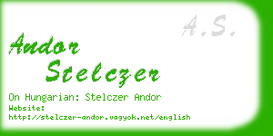 andor stelczer business card